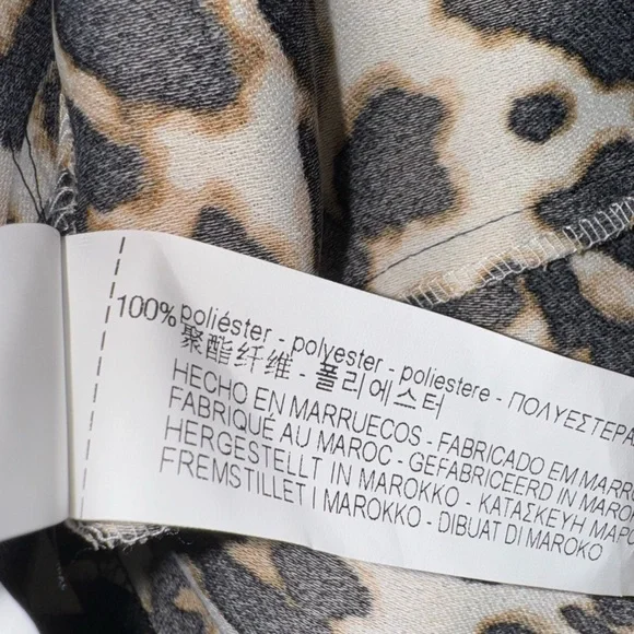 ZARA Animal Print Oversized Blouse size L - Picture 13 of 16